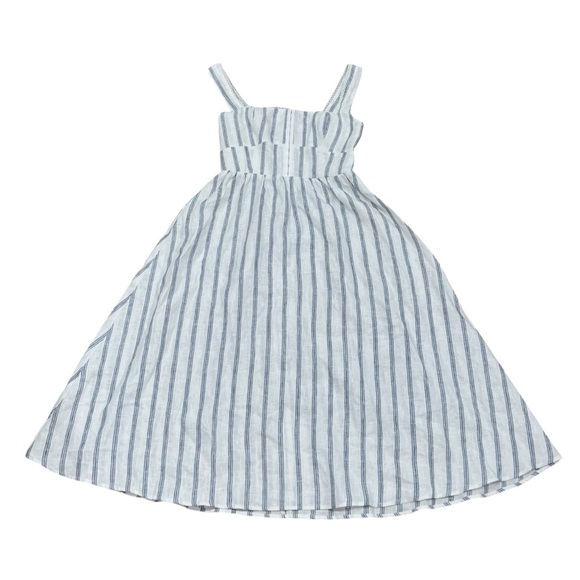 Reformation Women's Tagliatelle Linen Midi Dress - Harbor Stripe | NWT | Size 8 - Picture 8 of 16